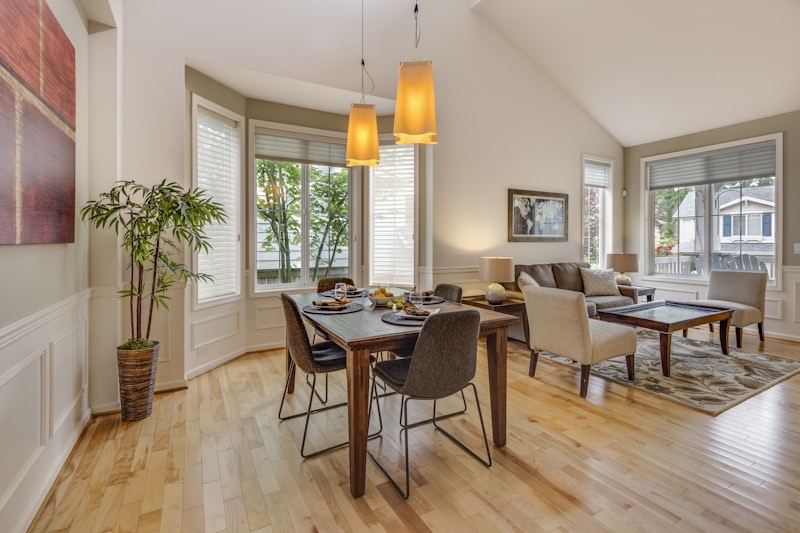 Comparison image for hardwood vs LVP flooring in Utah