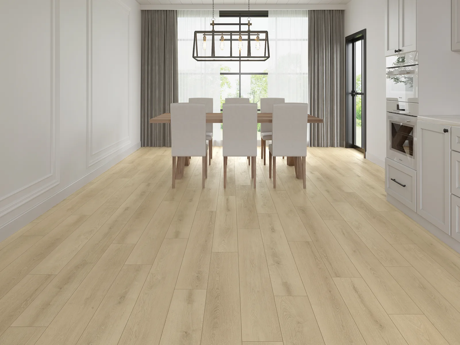 GemCore Lakeshore Aurora waterproof laminate in a living room