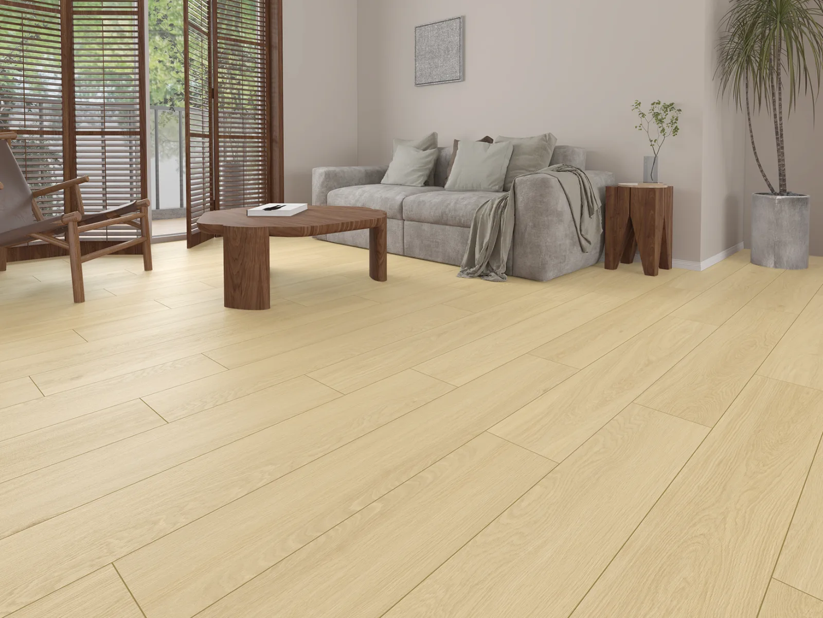 GemCore Lakeshore Clermont waterproof laminate in a living room