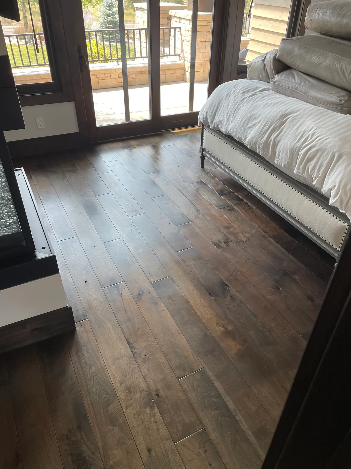 Hardwood flooring in bedroom, Sandy, UT