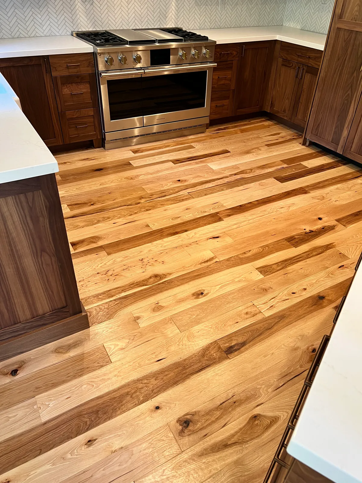 Craftsman kitchen with hardwood floors, Springville, UT