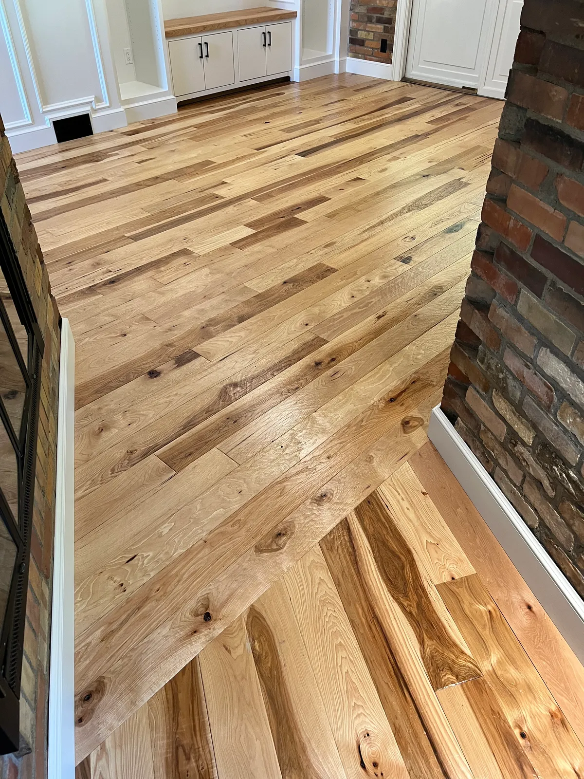 Hickory hardwood in craftsman-style kitchen, Payson, UT