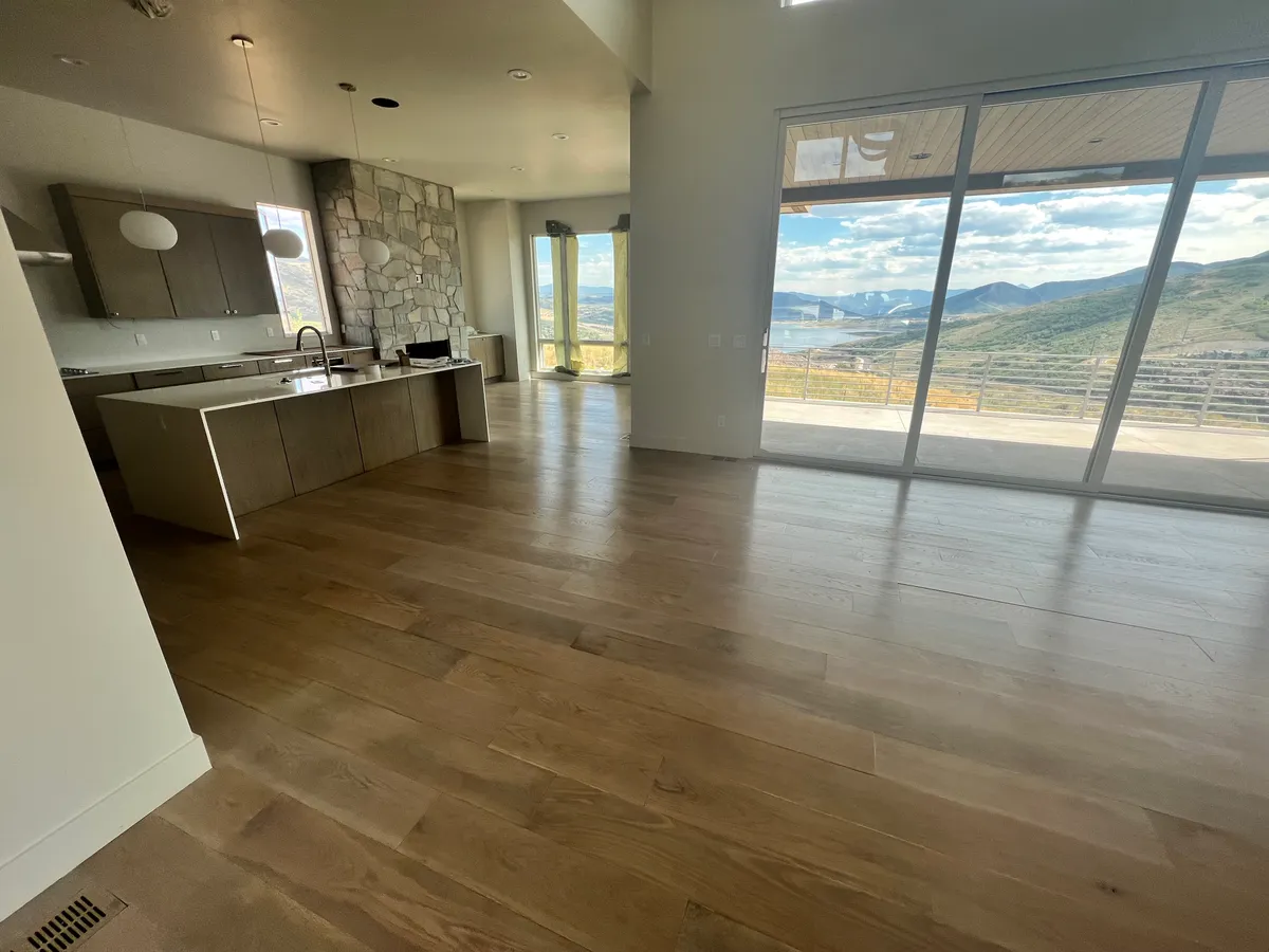 Bright living room with hardwood floors, Midvale, UT
