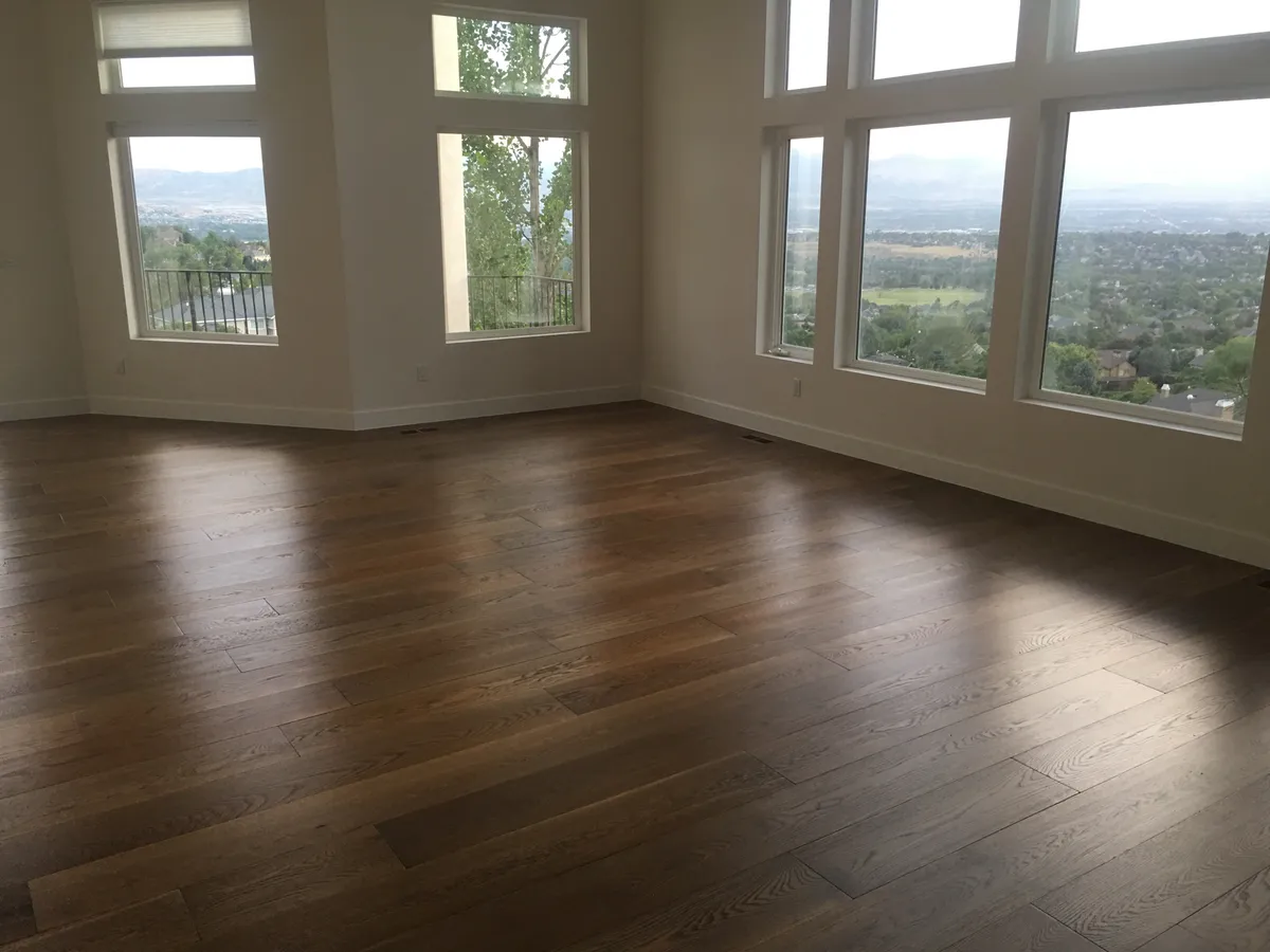 Wide plank hardwood with mountain views, Sandy, UT