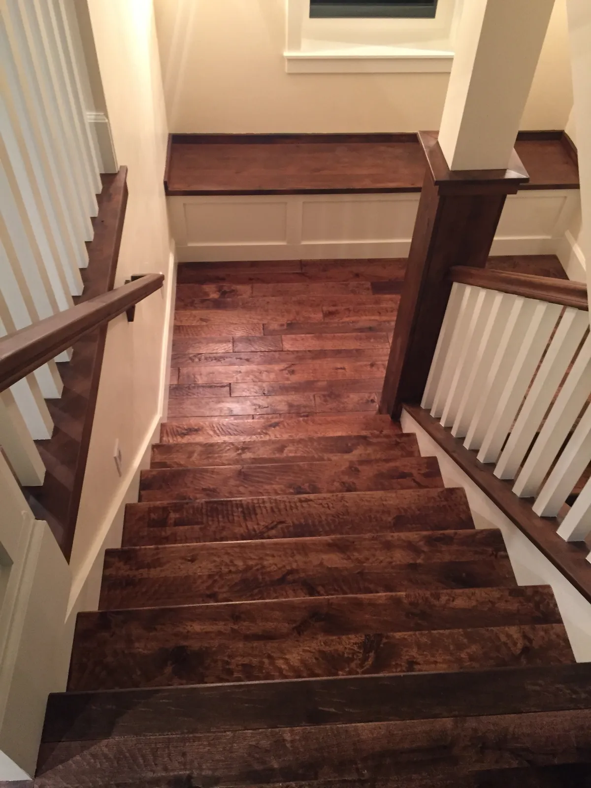 Dark hardwood staircase, Salt Lake City, UT