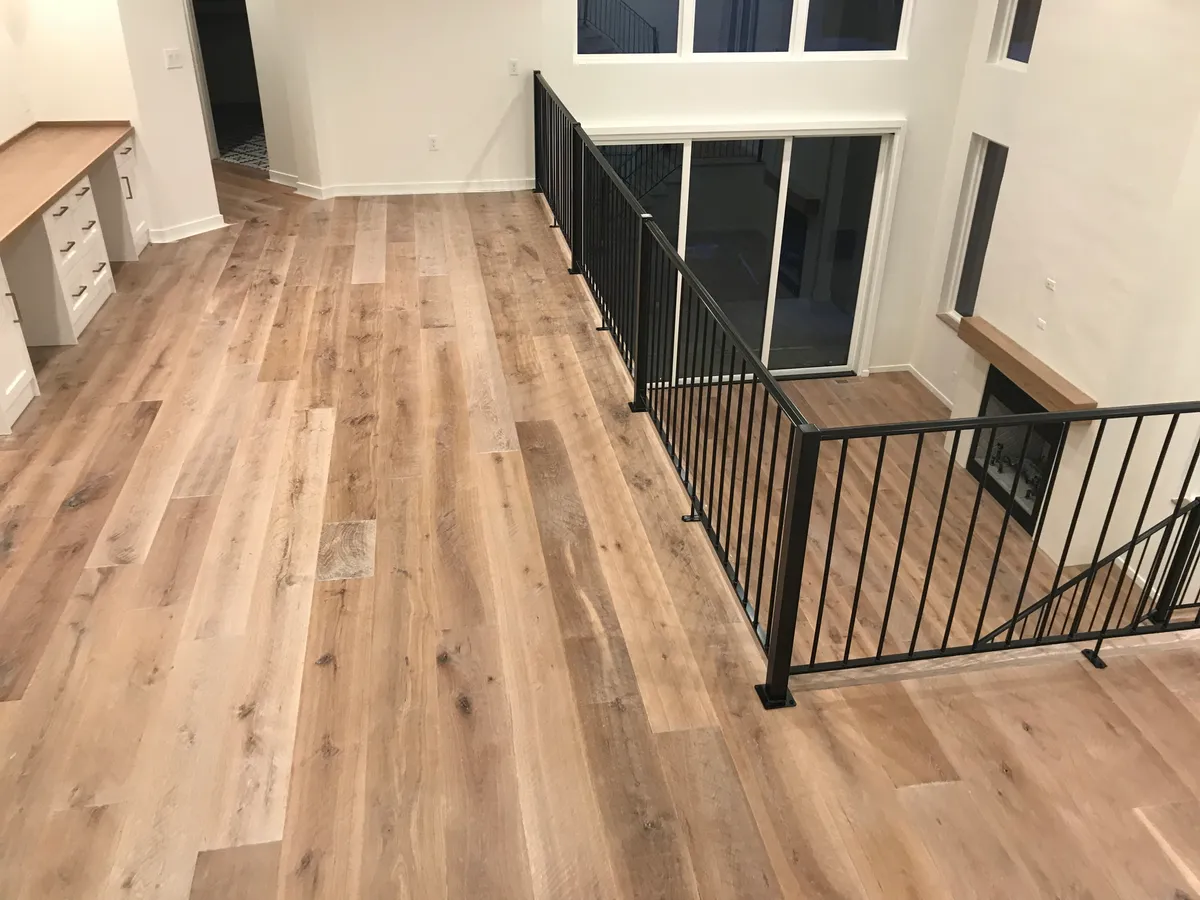 Hardwood staircase detail, Sandy, UT